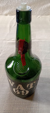 VAT 69 Vintage Scotch Whisky Bottle Empty 10in high drilled for lamp