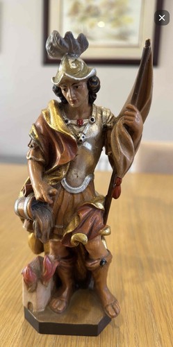 Carved wooden statue - , of