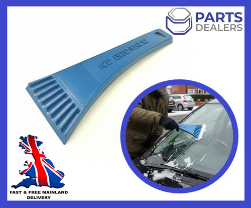 Ice scraper with - ice, ridges