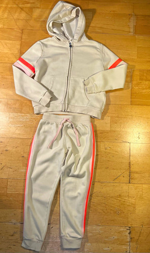 Girls cream pink stripe - cream,