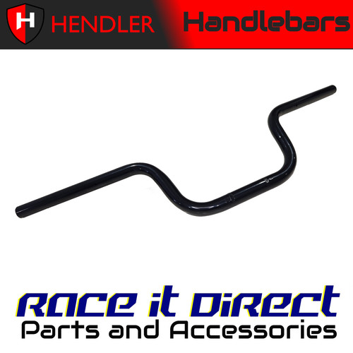 Matt black rise handlebar - matt, 4.9"