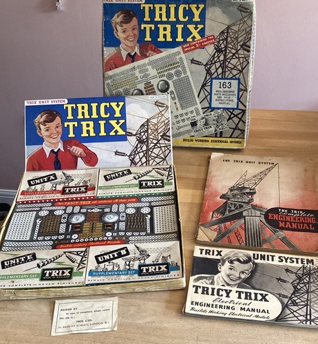 Vintage tricy trix boxed set - boxed,