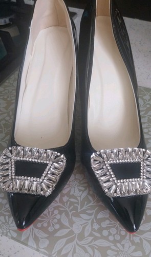 Womens black patent shoes - womens,
