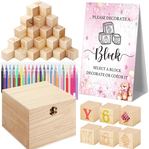 136 pcs baby shower blocks - blocks, to