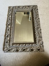 Mid 20th Century Ornate Light Gilt Edged Mirror Approx