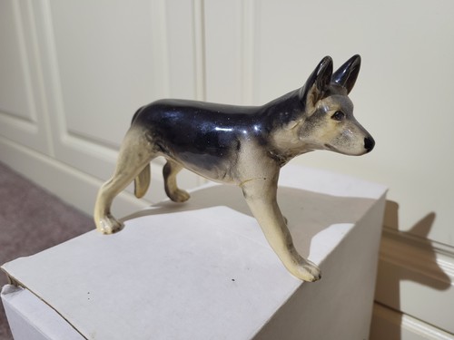 Vintage ceramic alsatian - vintage,