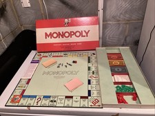 Monopoly Vintage Waddingtons Original 1961 Edition Board Game Complete Red Box