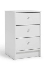 Malibu 3 Drawer Bedside Table