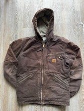 CARHARTT Mens SIERRA Jacket Size Small Brown Good Condition