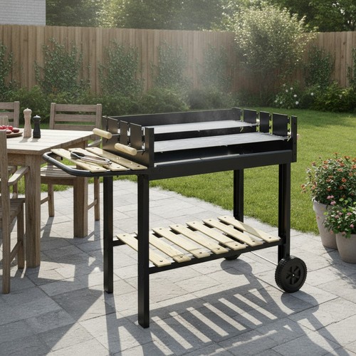 Charcoal bbq grill - grill, double