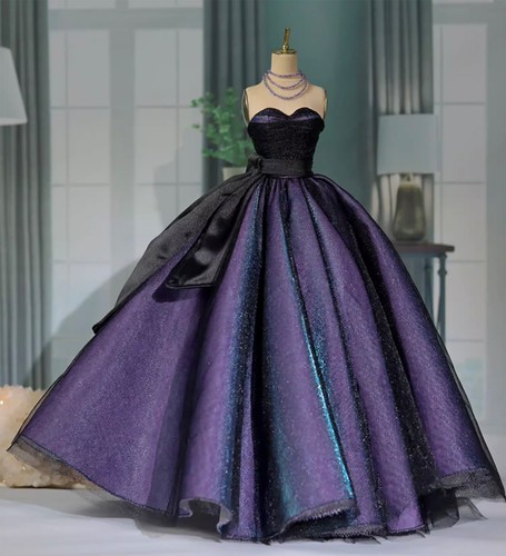 Gradient purple couture - gradient, doll