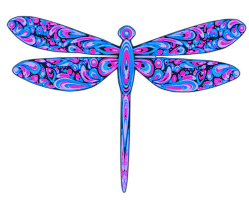 Majestic dragonfly sticker - majestic,