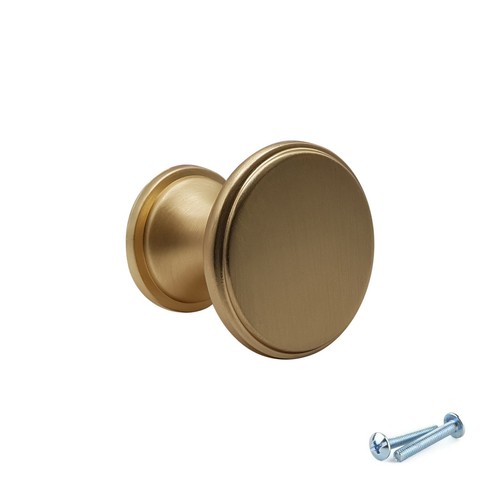 Brushed brass kitchen cabinet - brass,