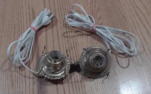 Two brass oil lamp burners - two,