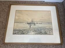 Watercolour framed painting by Victor Noble Rainbird 'At Eventide' signed 24x33