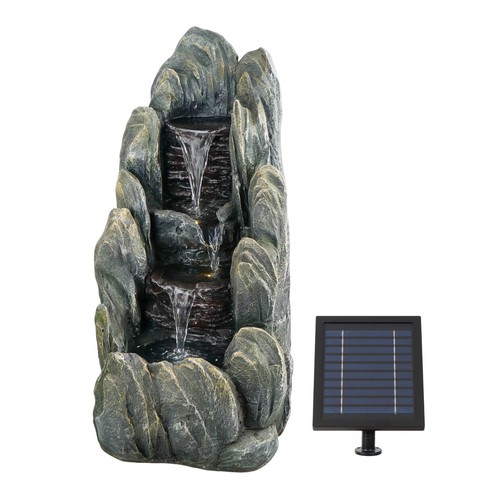 Solar tiered rock water - tiered,
