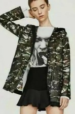 Zara Womens Rubberised Parka