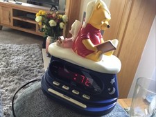 Winnie The Pooh Pooh & Piglet Vintage 1998 Digital Alarm Clock With Power Lead