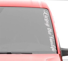 Living the Vanlife Vinyl Stickers Decals Campers Motorhomes Front Windscreen VW