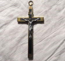 Crucifix Early 1900's German Personal Cross Old Altar or Wall