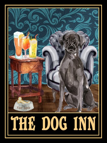 Black labrador the dog inn - black,