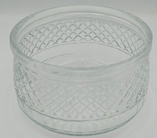 Superb Vintage diamond cut glass crystal fruit Or Trifle Or Sweet Dish Bowl UK ⭐