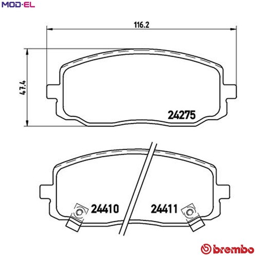 Brake pad set - brake,