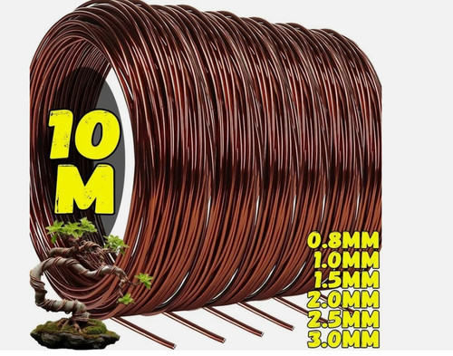 Brown aluminium bonsai - brown,