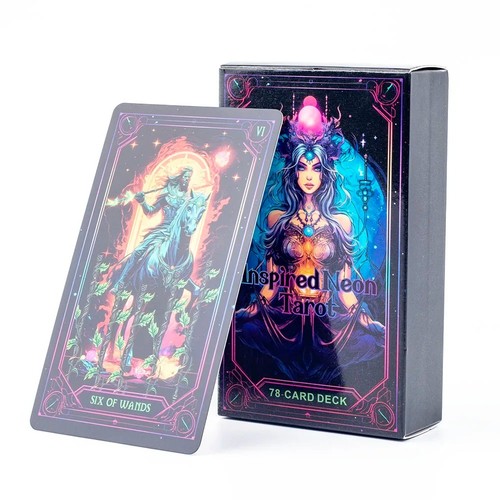 Neon fantasy tarot cards - tarot, 78