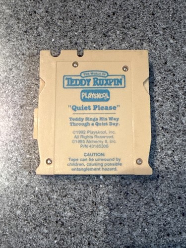 Teddy ruxpin square cassette - teddy,