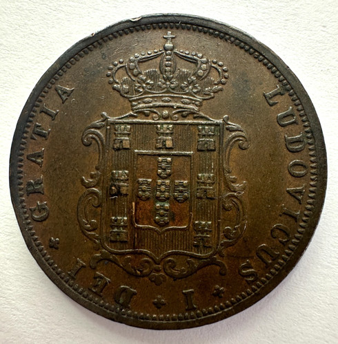 1875 portugal reis - reis, coin
