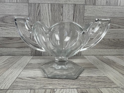 Art deco cut glass sugar - sugar, bowl