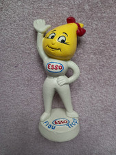 ORIGINAL FRAU TROPF ESSO Cast Iron Coin Bank . Made by M. Busch GmbH, Germany