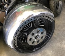 REAR FENDER TO SUIT 300 TYRE. CHOP CHOPPER HARDTAIL CUSTOM BOBBER STREETBIKE