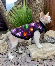 Halloween cats jumper. Halloween outfit Sphynx cat small dog jumpers, hairless 