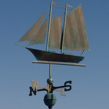 rare large copper schooner