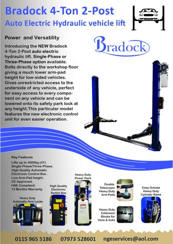 Post hydraulic van lift - post,