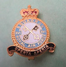 No 16 Squadron Royal Air Force British RAF/Military Lapel Badge/Brooch