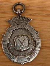 Silver watch fob - silver, fob/golf