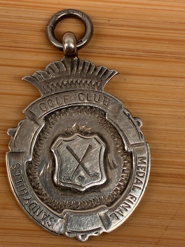 Silver watch fob golf - silver,