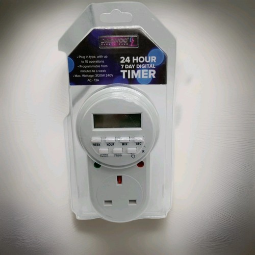 Electronic digital mains timer - mains,
