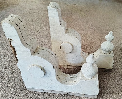 Pair antique victorian corbel - pair,