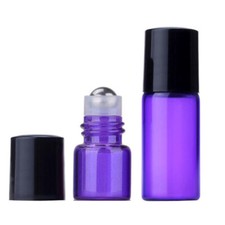 5X 10X 1ml/2ml/3ml/5ml/10ml Roll on Glass Bottles Essential Oil Roller Ball MIX
