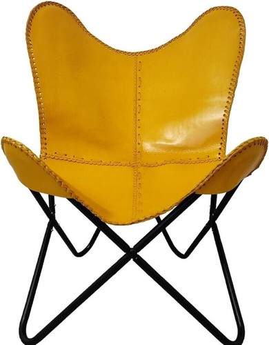 Leather butterfly chair - leather,