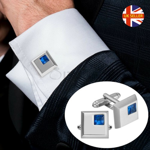Wedding cufflinks silver gift - cufflinks,
