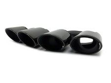 Black S Daul Exhaust Pipe Tips