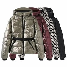 Winter Women Thick Comfy Long Quilted Padded Parka Coats Warm Hooded Jacket 2025
