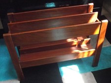 Teak magazine rack mid century - teak,