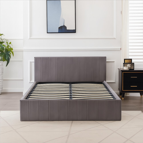 Ottoman storage bed with - with, gas