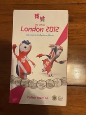 Official London 2012 Olympic Collector Album Complete With Completer Medallion